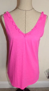 LILLY PULITZER  Ladies GIGI Ruffle Sleeveless Top  RAZ BERRY   Medium   NWT - Picture 1 of 6