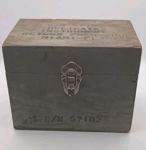 WW2 Luftfahrt oder Northwest Airlines Holz Transit Koffer für empfindliche Instrumente - Bild 1 von 9