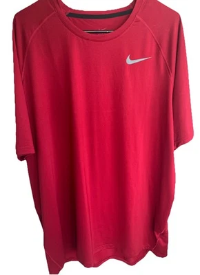Camisa Nike Pro Compresión Suave Para Hombres 2XL Manga Corta Entrenamiento Gimnasio Roja Correr Foto 1 de 4