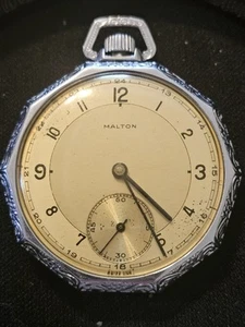 Malton 357 Vintage Pocket Watch 17j Swiss Made - Picture 1 of 5