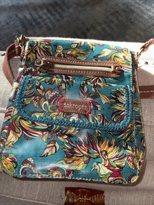 Sakroots Floral Peace Crossbody Bird Bag Purse Organizer New Cond. - Picture 1 of 5