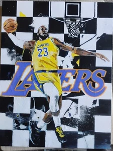 Pop 1 Sports Art PSA LeBron James Original Painting #Lakers memoribilia - Picture 1 of 1