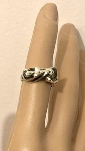 ANILLO DE PLATA ESTERLINA 925 ERÓTICO PARA PAREJAS HACIENDO EL AMOR TALLA 6 - Imagen 1 de 15