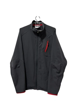 Chaqueta Salomon Soft Shell Para Hombre Gris Cremallera Naranja Cortavientos Exterior Talla L Foto 1 de 4