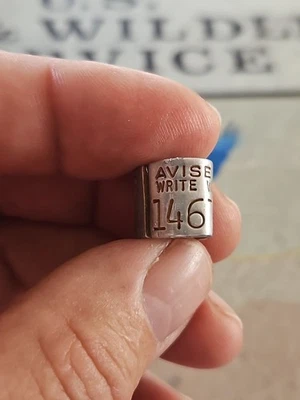 100% VTG FEDERAL UNREPORTED CANVASBACK DUCK Leg Band AVISE 1467 Goose Bird - Image 1 of 4