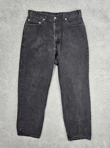 Levi’s 550 Jeans Men's 32x30 Relaxed Fit Black Denim Y2K Vintage 2000s - Picture 1 of 11