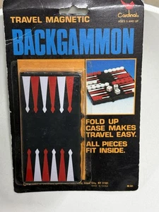 New Magnetic Travel Backgammon Game Sealed Cardinal Vintage Road Trip Hotel RV - Picture 1 of 2