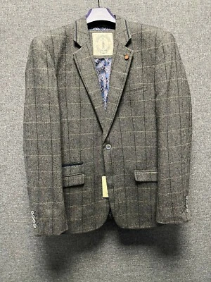 House of Cavani Albert Grey Blazer 42"R rrp £140 TD024 VV 10 - Image 1 of 3