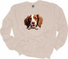 Peeking Irish Red and White Setter Dog Sweatshirt Dog Lover Shirt