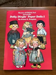 Vintage 1984 Paper Doll Book DOLLY DINGLE PAPER DOLLS 1 ungeschnitten Grace G. Drayton - Bild 1 von 4