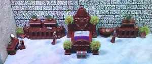 MUEBLES DE CÁMARA DE CAMA PINTADOS A MANO Y CARGADOS - Funciona con Dwarven Forge, D&D, DnD - Imagen 1 de 6