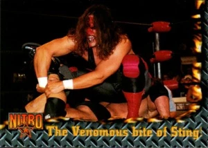 1999 Topps WCW/nWo Nitro Vintage Wrestling Card #66 The Venomous Bite of Sting - Picture 1 of 2