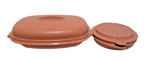 VINTAGE TUPPERWARE 1273-4 Oval Mikrowelle 6 Tassen Dampfgarer Servieren & Aufbewahren + Sm Schale - Bild 1 von 4