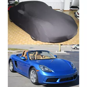 Car Cover Stain Stretch Dust-proof Custom Black For Porsche Boxster 986 & 987 - Picture 1 of 14