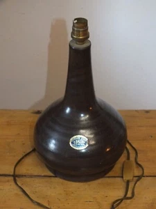 Pied de lampe vintage en grès, poterie d'art Karoly Balogh, Dreux - Imagen 1 de 5