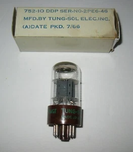 One tube & Box Tung-Sol  6SL7WGT Nos / Nib Military JAN-CTL 6SL7WGT Tested - Picture 1 of 3