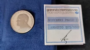 Giovanni Paolo II – medaglia argento 925 – inizio pontificato 1978_1 - Imagen 1 de 2