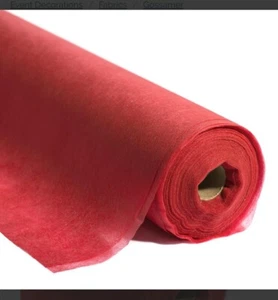 Red Flame Retardant Gossamer Fabric Roll, 59 Inches x 25 Yard - Picture 1 of 4