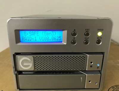 G TECHNOLOGY G SAFE RAID-1 Hot Swappable External Hard Drive,No HDD included - Image 1 of 4