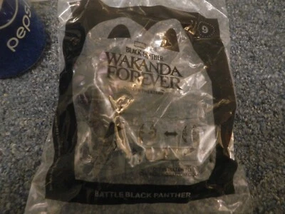 Figura McDonald's 2022 Black Panther Wakanda Forever # 9 Battle Black Panther Foto 1 de 2