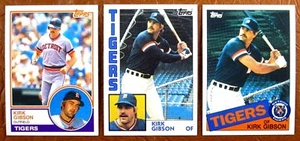 LOTE (3) TOPPS KIRK GIBSON 1983 (#430) 1984 (#65) 1985 (#565) PAQUETE NUEVO - Imagen 1 de 5