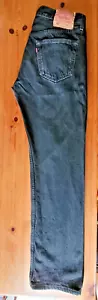 Vintage Levi's 501 Men's Original Jeans Black W34" L32" - Picture 1 of 5