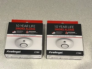 2 X FireAngel ST-750T Thermoptek Enhanced Optical Smoke Alarm EXPIRY DATE 2035 - Picture 1 of 1