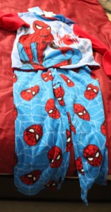 Spider-Man Super-Hero Avenger Boy's Fleece Pajama Set, Size 8 - Picture 1 of 2