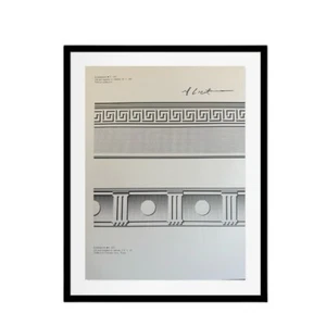 Impresión firmada original de Roy Lichtenstein - entablamento, 1976, arte pop - Imagen 1 de 8