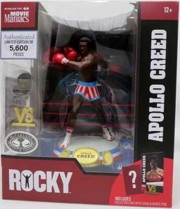 Mcfarlane Movie Maniacs Rocky 1976 6" Figure Exclusive Apollo Creed Platinum - Picture 1 of 1