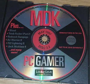 PC Gamer 3.2 May 1997 Computer Game/Software Demo MDK/Tomb Raider/Redneck/F22 - Picture 1 of 1
