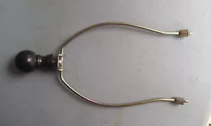 23CC68 ARPA DE LÁMPARA, ACABADO AMARILLO ZINC, CON ACABADO MARRÓN, BUEN ESTADO - Imagen 1 de 4