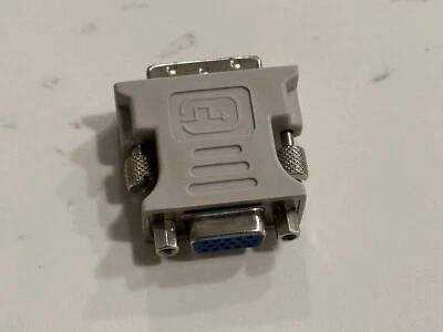 DVI to VGA SVGA Converter Adapter DVI-I Dual Link 24+5 pin Male to 15 Female New - Image 1 of 3