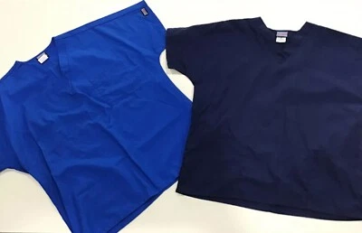 LOTE DE 2 Exfoliantes Cherokee Ropa de Trabajo Nuevos Sin Etiquetas Tonos Azules Unisex Talla M Foto 1 de 4