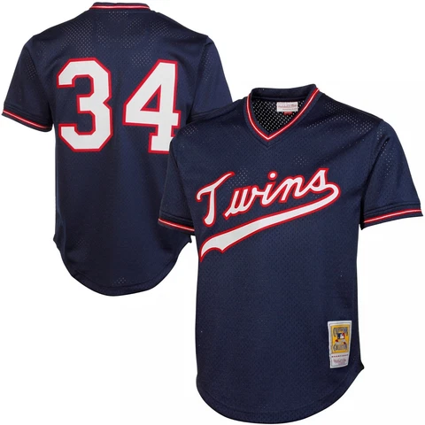 Minnesota Twins 1985 Jersey Kirby Puckett MLB Baseball Mitchell Vintage Small Cover