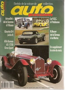 AUTO PASSION 55 ALFA ROMEO 6C 1750 GRAN SPORT 1930 GINETTA G4 BERNARD BOYER - Imagen 1 de 2