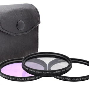 Xit Pro Series 52mm Multi Coated HD 3 Pc. Digital Filter Set UV ND8 CPL New - Picture 1 of 7