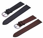 Genuine Slim Leather Watch Replacement Band Strap 18mm 20mm Brown Black ITAL5064