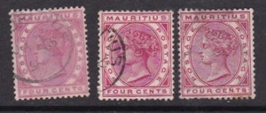 Mauritius 1878 4c with shades (C426a) - Picture 1 of 1