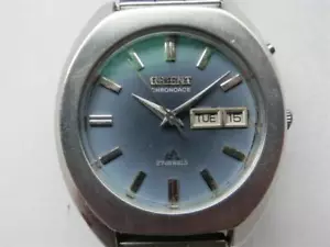 Orologio Uomo Orient Chrono Ace Cassa Automatica Tonneau Vintage Dal Giappone - Foto 1 di 6