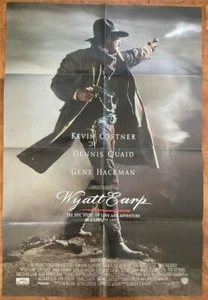 WYATT EARP COWBOY WESTERN KEVEN COSTNER ORIGINAL VINTAGE US ONE SHEET POSTER - Picture 1 of 1
