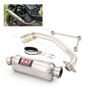 For Yamaha Zuma 125 BWS 125 2002-2020 Baffles Muffler Exhaust System Header Pipe - Picture 1 of 11