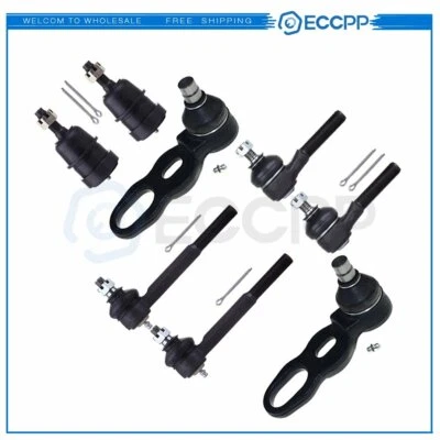 8x For 1991-1993 94 Lincoln Town Car Front Lower Upper Ball Joints Tie Rod Ends - Imagem 1 de 4