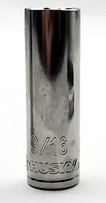 Husky 9/16" Deep Socket 3/8" Drive 2-1/2" Long SAE - Image 1 of 4