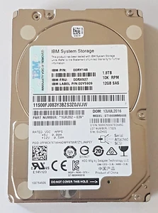 1.8 TB SAS IBM ST1800MM0008 / 00RX927 12GB 10K RPM 128MB HDD 2.5" Hard Drive - Picture 1 of 1