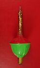VINTAGE HOLIDAY SPARKLE ELECTRIC CHRISTMAS TREE LIGHT GLASS ORNAMENT GLITTER !!