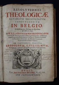 L.B. Loth Resolutiones Theologicae Illudtrium Difficultatum...in Belgio 1652 - Foto 1 di 18