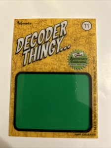 2000 Inkworks The Simpsons Anniversary Chase Insert T1 Decoder Thingy Mystery
