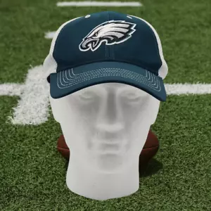 Philadelphia Eagles NFL Baseball Cap Hat Adjustable Strap Green/White w/Logo - Picture 1 of 13