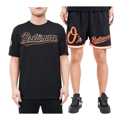 Pro Standard Authentic Men Baltimore Orioles Pro Team T-Shirt Or Shorts Black Cover